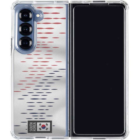 South Korea Soccer Flag Galaxy Z Fold6 Clear Case